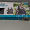 Outward Hound PupPak Dog Front Carrier, Medium, Grey  Hands-Free Hiking & Camping Pet Backpack for Small Pets up to 20 lbs, Padded Straps, Breathable Mesh, Water-Resistant, Safety Clip (12.5"L x 9.0"W x 14.0"H)