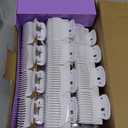 Conair Hot Rollers for Long, Medium & Short Hair, 12 Ceramic Flocked 1-Inch and 1-Inch Heated Hair Rollers with Clips, Hot Curlers for Women, Volume & Curls