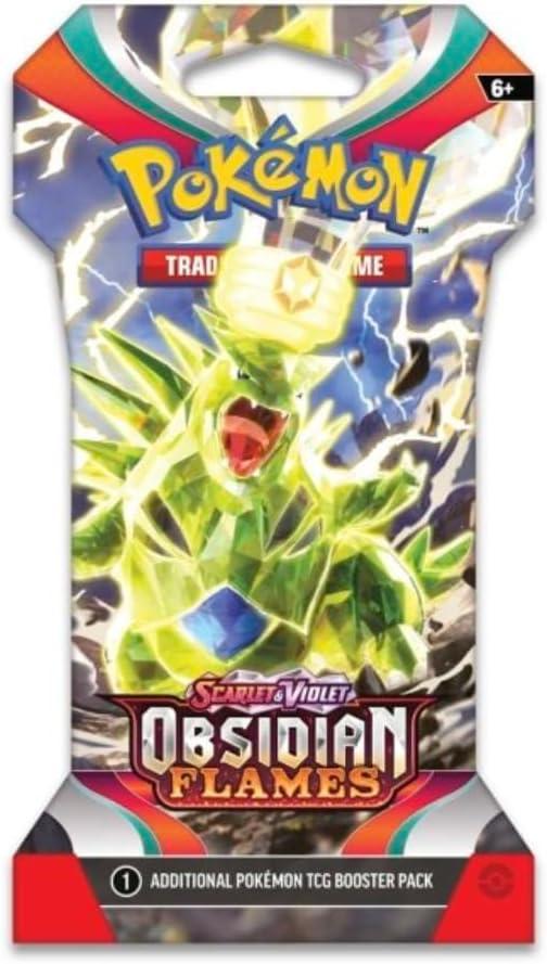 Pokemon Scarlet & Violet Obsidian Flames Sleeved Booster | Tyranitar