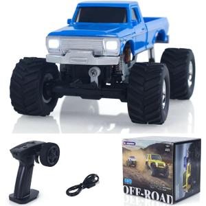 JABAILE 3602 1/36 4WD 2.4G Radio Controlled Off Road Vehicles Mini Crawler Car Lipo Battery Lights RTR RC Toys Model Gift Hobby Model