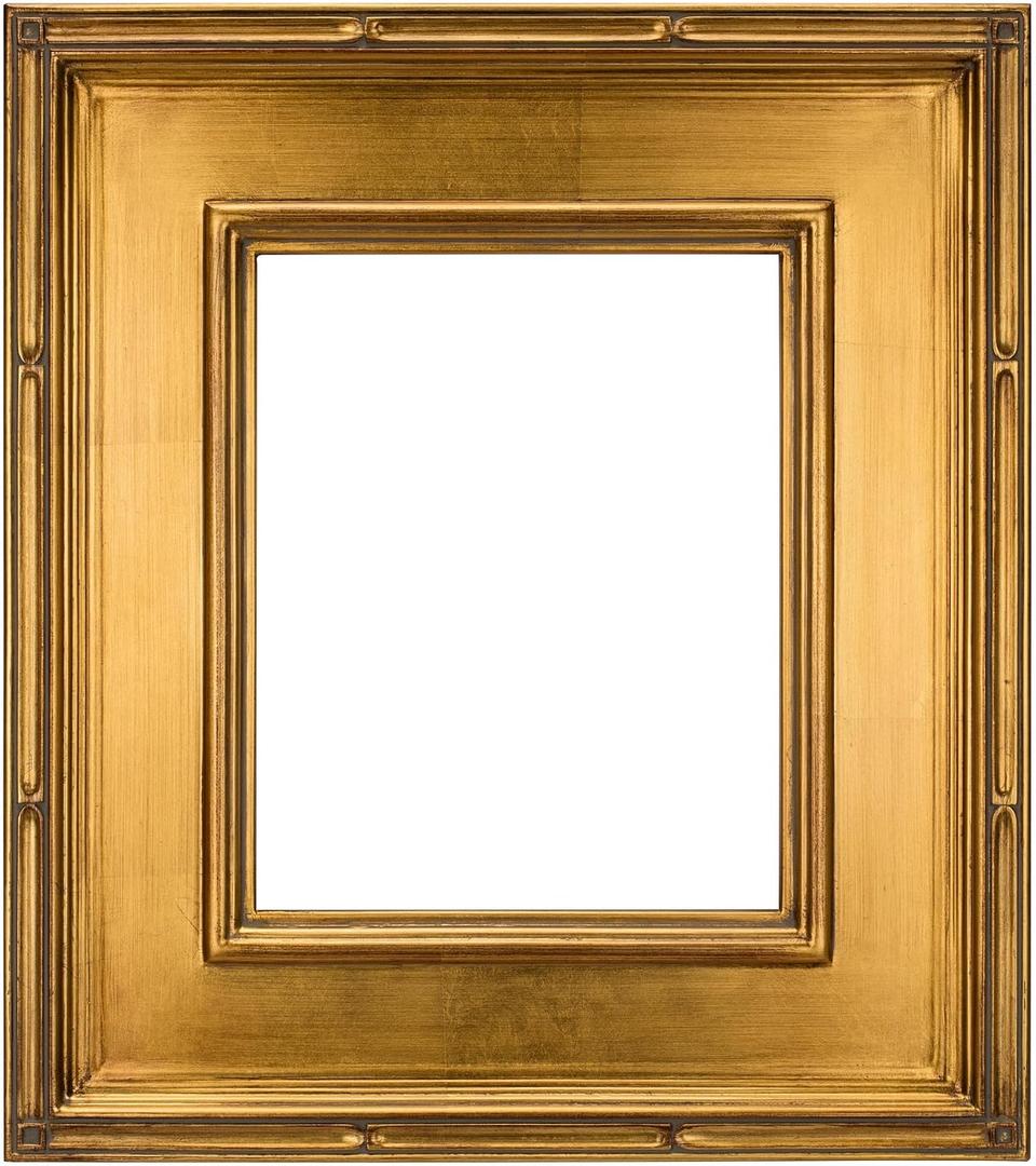 Creative Mark Museum Plein Aire Ornate Picture Frame - 11x14 - Gold Leaf - Pack of 1, High-End Antique Style Frames - Open Back with No Glass or Backing
