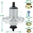 3 Pack AM136733 Spindle Assembly Replaces John Deere AM137483 Spindle AM143469 AM134292 AM137097 for John Deere X300 X300R X304 X310 X324 Z225 Z235 Z245 42" Lawn Tractors
