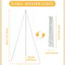 Display Easel Stand for Sign, Lightweight Tripod with Bag, Portable Adjustable Artist Easels for Outdoor Painting Posters/Canvas/Wedding, 1PC White