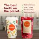 Brodo Spicy Nonna Roasted Garlic & Chili Chicken Broth Nutrient Dense, Chef Crafted Bone Broth in Single Serving Pouches Not Made From Concentrate, No Preservatives (6x 8.3oz Pouches), BB Date: 04/17/28