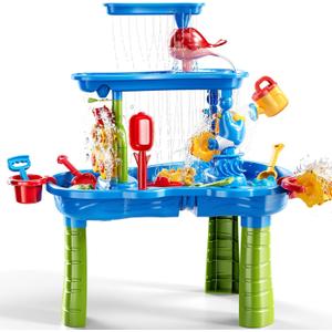 Water Table for Toddlers 3-5, 3-Tier Kids Sand Water Table, Water and Sand Activity Sensory Table Summer Beach Outside Toys Backyard for Kids Toddlers Age 3 4 5 6 7 8 Water Table for Toddlers 3-5, 3-Tier Kids Sand Water Table, Water and Sand Activity Sensory Table Summer Beach Outside Toys Backyard for Kids Toddlers Age 3 4 5 6 7 8