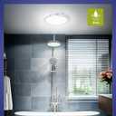 Aggforbl 7.48" Battery Powered Ceiling Light with Remote, Rechargeable Shower Light Waterproof, Wireless Motion Sensor Ceiling Lights Indoor 3000K/4500K/6500K Dimmable for Bathroom Living Room Closet (1 Pack)