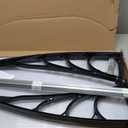 VEVOR Window Door Canopy 40" x 40", UPF 50+ Polycarbonate for Door Canopy Exterior, Entry Door, Front Door Overhang for Rain Snow Sunlight Protection Hollow Sheet (Clear Board & Black Bracket)