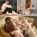 2 x Womens Thin Cotton Socks Soft Socks for Women Above Ankle Breathable Crew Socks 6 Pack (5-9)