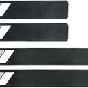 4PCS Car Door Sill Protector, Door Sill Protector, Automotive Door Entry Guard, Wear-Resistant and Durable, Scratch-Resistant, Suitable for Most Cars (Black Tricolor)