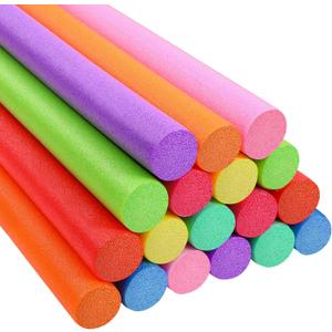 Yaomiao 55 Inch Bulk Pool Noodles Jumbo Foam Pool Noodles in The Swimming Pool Colorful Thick Noodles for Adults Floating and School Craft Projects, 55 x 2.4"