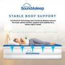SoundAsleep Products Dream Series Luxury Air Mattress, ComfortCoil Technology, Built-in High Capacity Pump for Home, Camping- Double Height, Adjustable, Inflatable Blow Up, Portable (Queen Size)