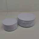 PULOTE 100PCS White Plastic Plates Disposable - Heavyweight 50 White Dinner & 50 Dessert/Salad Plates for Wedding & Party