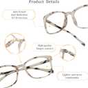 LifeArt Blue Light Blocking Glasses, Anti Eyestrain, Computer Reading Glasses,TV Glasses for Men and Women
