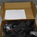 LINKITOM 8pcs Ultra Slim Sync Feature Car Truck Surface Mount Emergency Hazard Warning Strobe light with Strobe Controller and Wiring Harness (Amber & White)