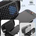 Zerika Carrying Case for Nintendo Switch 2, Upgraded Honeycomb Shock-absorbing Design, Hard Travel Bag Cover for Nintendo Switch 2 Console & Accessories, 10 Game Cards Slots Storage (Black)