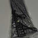 Guiheng 2 Pack Wired Computer Keyboard, Plug Play USB, Large Number Pad, LED Indicators,Ergonomic,Foldable Stands,Anti-Wear Letters Full Size Keyboard,for Windows Mac PC Laptop-Black