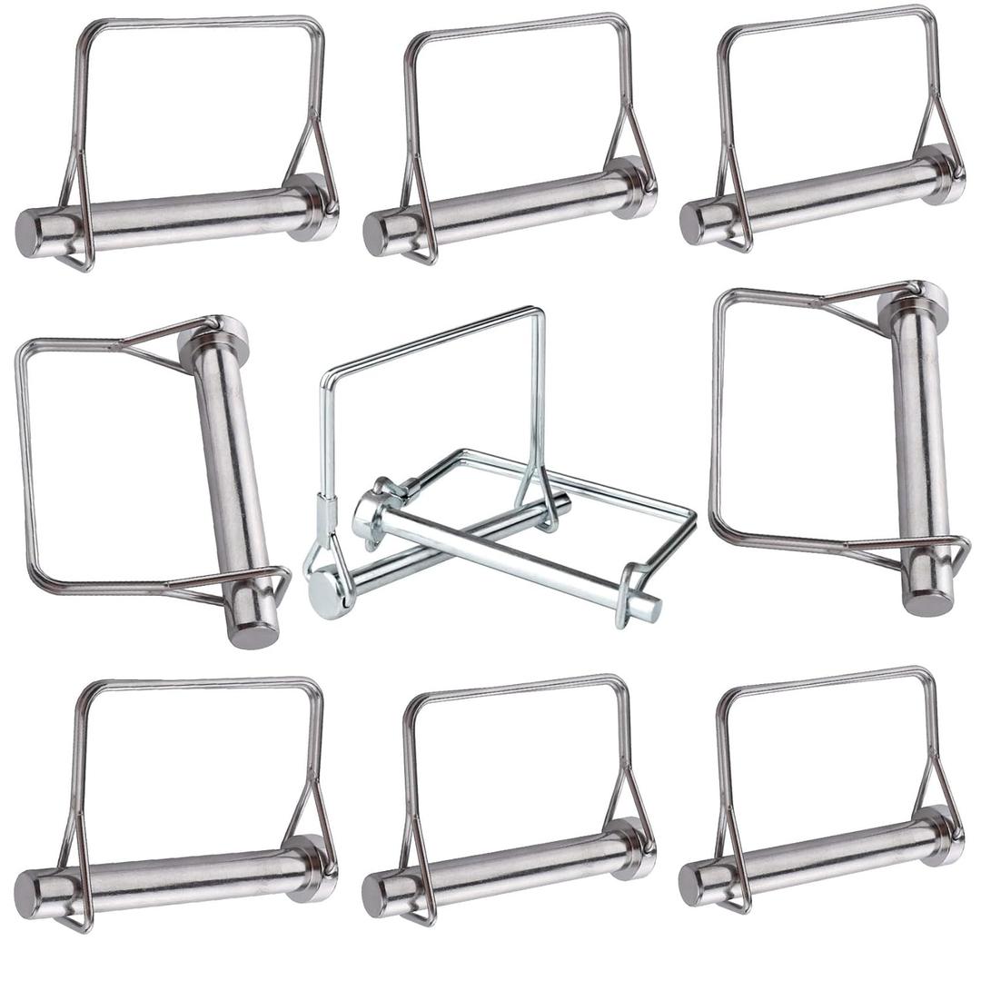 10 PCS Large Trailer Coupler Pin Heavy Duty Trailer Hitch Pin Safety Locking Pin 5/16 X 2-3/4 (8X70MM)