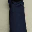 Amazon Basics Lightweight Pleated Bed Skirt, Queen, Navy Blue, Solid