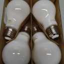 PHILIPS LED 60W A19 4-Pack Ultra Definition Soft White (2700K) 800 Lumen (8W = 60W) Dimmable Clear Flicker-Free Light Bulbs