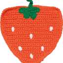 Jubilee Berry Sweet Crochet Coasters Set of 4 Assorted - W4.5 x H5in