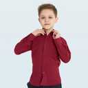 AOLIWEN Boy's Long Sleeve Button-Down Collared Dress Shirt Ruffle Shirts School Uniform Blouse