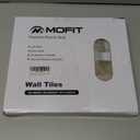 MOFIT Backsplash Tile for Kitchen Peel and Stick Stone Matte Finish,Bathroom Tiles Stickers 3D Wall Panel Linear Mosaic Marble Backsplash Waterproof(10sheets,Castle Brown)