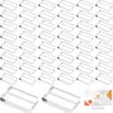 50 Pcs Place Card Holders for Table, 1.2 Inches Clear Acrylic Name Card Holder Table Number Card Holders Acrylic Card Display Stand for Wedding Business Party