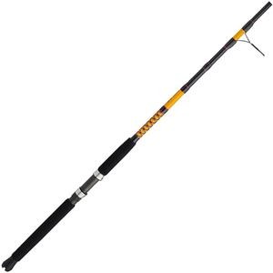 Ugly Stik Bigwater Spinning Fishing Rod, Black/Red/Yellow, 6'6" - Medium - 10-20lb - 2pc, New Model