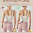BAMBOO COOL Women's Thongs Seamless Moisture-Wicking Breathable Underwear High Stretchy Mid Waisted Panties Tagless 6 Pack (XL)