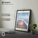 20x30 Poster Frame, 18x24 Mat, Black Wood, 1 Pack, for Picture