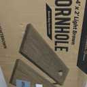 GoSports 4 ft x 2 ft Regulation Size Wooden Cornhole Boards Set with Light Brown Finish - Includes Carrying Case and Bean Bags (Choose Your Colors)