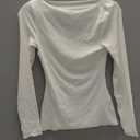 SUUKSESS Cloud Cashmere Women Boat Neck Fitted Long Sleeve Shirt Basic Knit Tops (M, White)