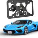 License Plate Holder Front Bumper Mount Bracket Compatible with 2005-2013 C6 Chevy Corvette Stingray No Drilling Installs in Seconds,Front Bumper License Plate Mounting Kit
