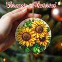 2 x Christmas Ornaments, Sunflower Ornament, Christmas Tree Decorations, Holiday Decorations, Holiday Ornaments, Sunflower Gifts, Flowers Lovers Gift, Holiday Party Gifts, and Xmas Gift Ideas