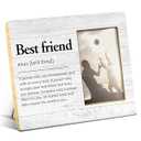 Thank You Gifts for Friends, Appreciation Gift for Friend, Friendship Gifts, Best Friend Definition Wood Picture Frame for 4x6 Inches Photo