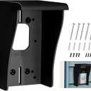 Vinyl Siding Doorbell Mount Bracket for Ring Video Doorbell Plus/ Pro/ 1/ 2/ 3/ 4/ (2020 Release)/ Wired/ Blink, Camera Doorbell Angle Mounting Wedge Kit (Fits Vinyl Siding of 4" and Above)