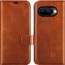 OCASE Compatible with Google Pixel 10a Wallet Case, PU Leather Flip Folio Case with Card Holders RFID Blocking Kickstand [Shockproof TPU Inner Shell] Phone Cover 2026, Brown