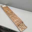 VaeFae Teak Bathtub Tray, Wooden Bath Caddy for Bathtub, Bath Tub Wood Table for Tub