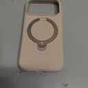 TORRAS Q3 Silicone 360 Spin for iPhone 17 Pro Case with Stand, Fit for MagSafe, Magnetic Ring Kickstand with Camera Control, Liquid Silicone Rubber Soft Phone Case for iPhone 17 Pro 6.3'', Dune Beige