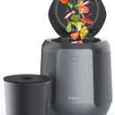Electric Kitchen Composter 4.2L Large Capacity Food Waste Composter, Odor-Free & Quiet Countertop Compost Bin for Home, Indoor Food Cycler with Replaceable Charcoal Filtration