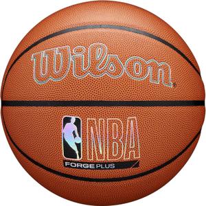 WILSON NBA Forge Plus Indoor/Outdoor Basketball - Brown, Size 7-29.5"