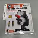 Science Kits for Kids Beginner Microscope with LED 100X 400X and 1200X-Include Sample Prepared Slides (1)
