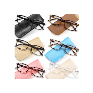 NOVIVON 6 Pack Reading Glasses for Women, Reading glasses men, Blue Light Blocking Readers, Computer eye glasses, Cheaters, +1.00