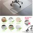SOONAN Chair Mat for Hardwood Floors 63" x 51", Clear 0.08" Thick Office Desk Chair Mat, Non-Slip Stays Flat No Curling, Heavy Duty Floor Protector for Wood, Tile, Laminate & Vinyl, Home Office