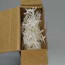 Christmas Glitter Twig Stems 24pcs Artificial Pine Tree Picks for Christmas Tree Ornaments fillers, DIY Xmas Wreath, Crafts, Garland, Holiday, Party, Wedding and Home Decoration (White)