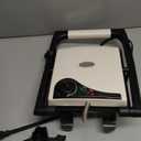 Chefman Electric Panini Press Grill, Compact 2-Slice Sandwich Maker, Non-Stick Coated Plates, Opens 180 Degrees, Dishwasher Safe, Removable Drip Tray, Stainless Steel/Black