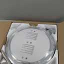 LEDIARY Retractable Ceiling Fans with Lights and Remote, 42 Inch Fandelier Ceiling Fans with LED Lighting, Smart Modern Ceiling Fan, Stepless Color Changeable, Dimmable, Timer Setting, Brush Nickel