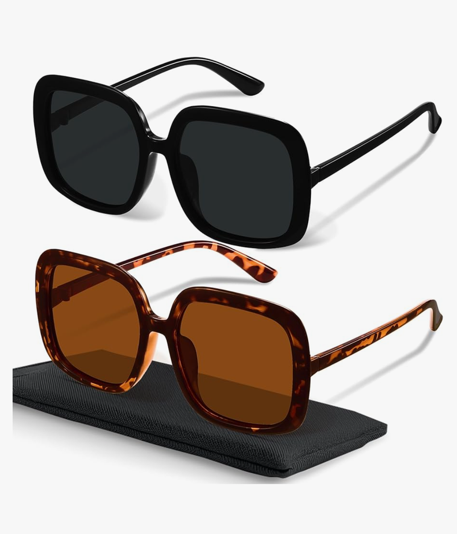 miyya Oversized Polarized Sunglasses Women, Trendy Retro Sun Glasses for Women 2025, Oversized Shades