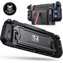 Dockable Case for Nintendo Switch 2,[Exclusive Pop-up Joy-Con Quick Release][Military-Grade Protection][Stand Compatible] Switch 2 Protective Case with Ergonomic Grip, Hard Shell for Switch 2 Console