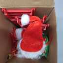 PURFUN Electric Santa Climbing Ladder Battery Operated Climbing Santa Claus with Music, Climbs Up and Down, Christmas Decorations Christmas Tree Ornament Holiday Xmas Party Supplies Home Decor